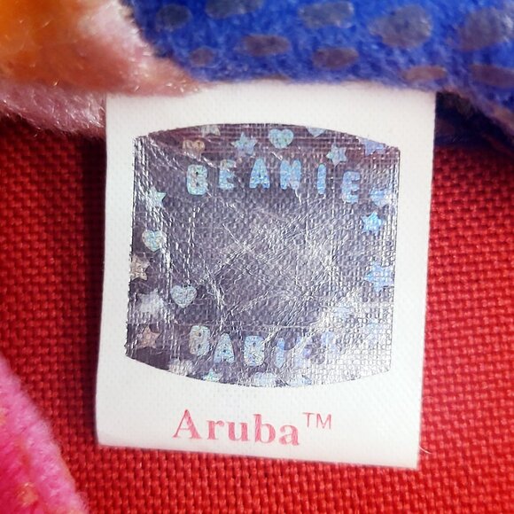 Ty Beanie Babies Aruba The Angel Fish 2000 Animal Plush Stuff Toy - Picture 7 of 12